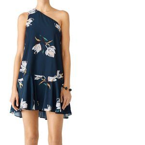 Amanda Uprichard Floral Painted Drop Waist Dress
